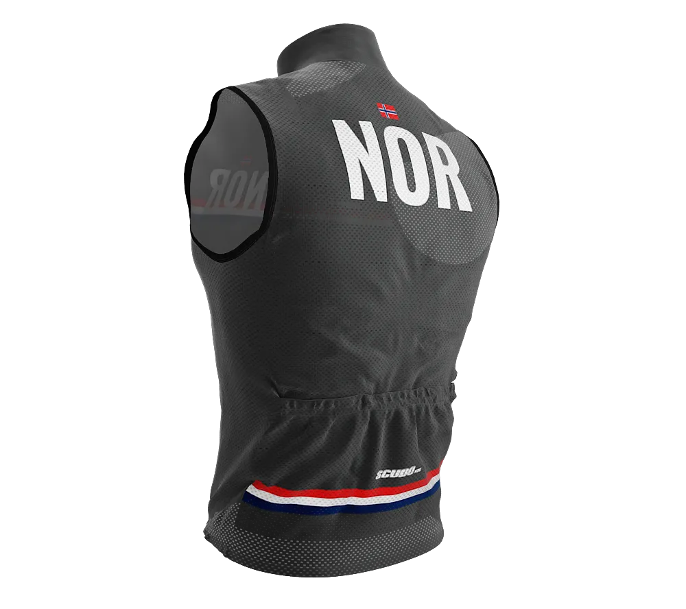 Wind Breaker Cycling Running Sports Vest Norway Country Code for Men And Women