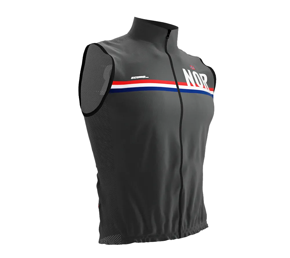 Wind Breaker Cycling Running Sports Vest Norway Country Code for Men And Women