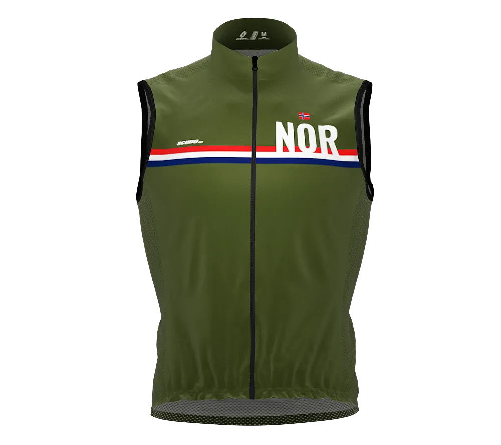 Wind Breaker Cycling Running Sports Vest Norway Country Code for Men And Women