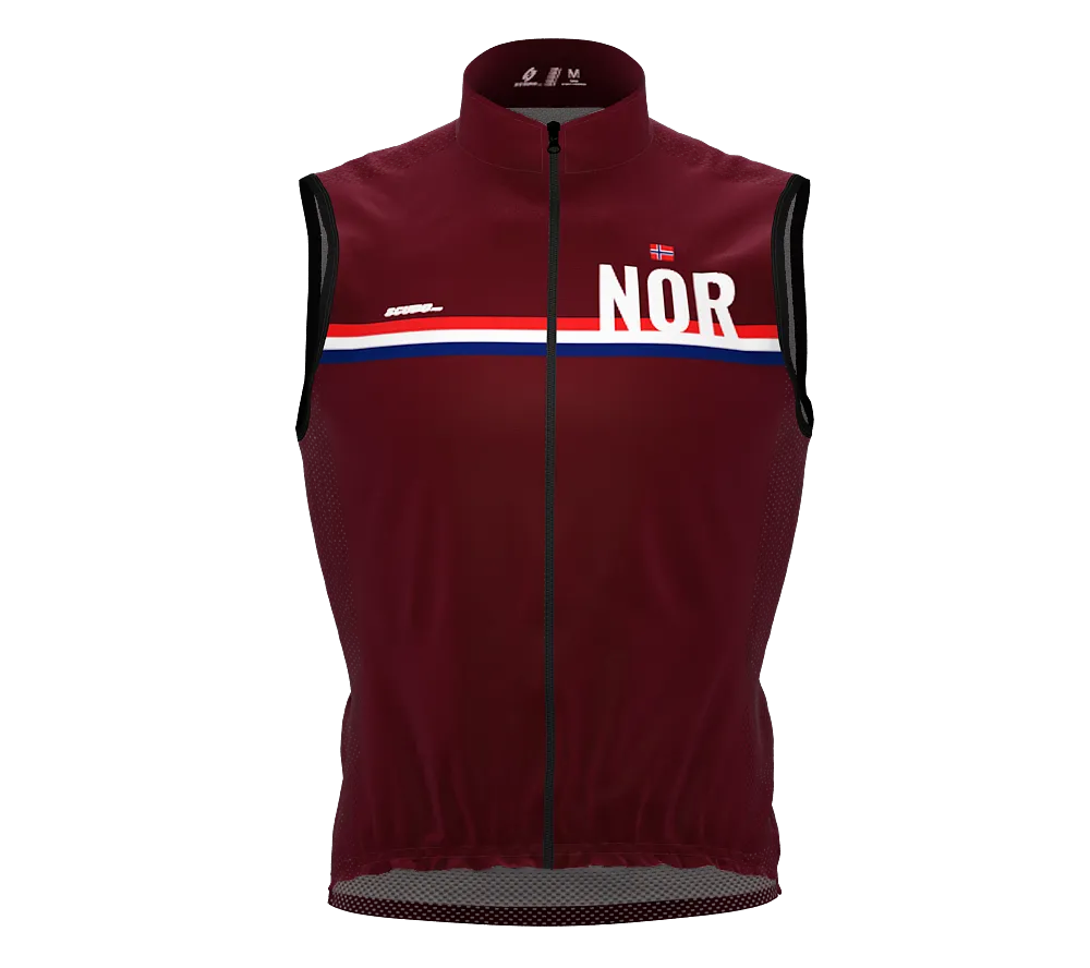 Wind Breaker Cycling Running Sports Vest Norway Country Code for Men And Women