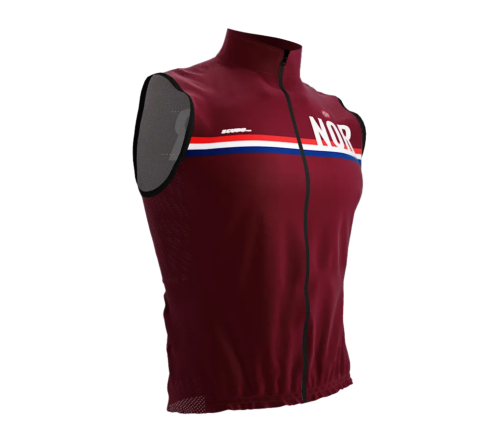 Wind Breaker Cycling Running Sports Vest Norway Country Code for Men And Women