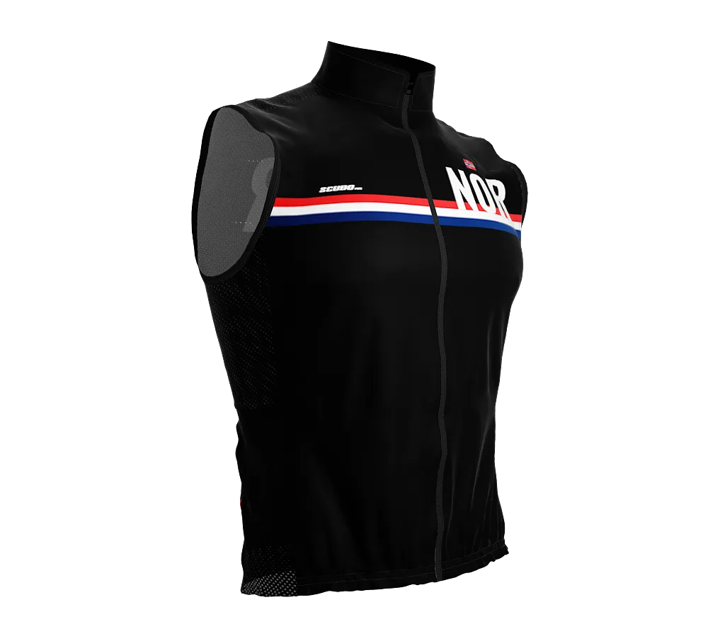 Wind Breaker Cycling Running Sports Vest Norway Country Code for Men And Women