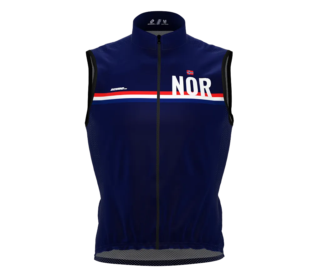 Wind Breaker Cycling Running Sports Vest Norway Country Code for Men And Women