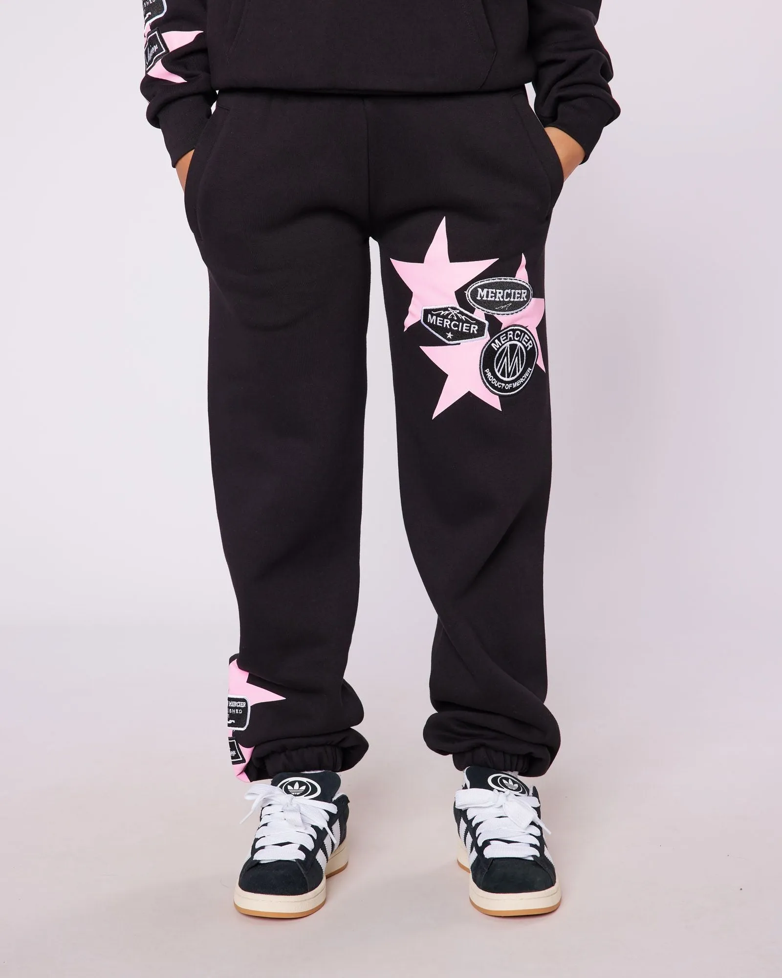 Womens Black Badge Star Joggers