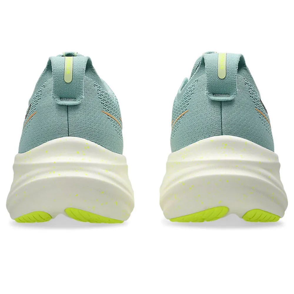 Women's Gel-Nimbus 26 Running Shoe - Light Celadon/Safety Yellow - Regular (B)