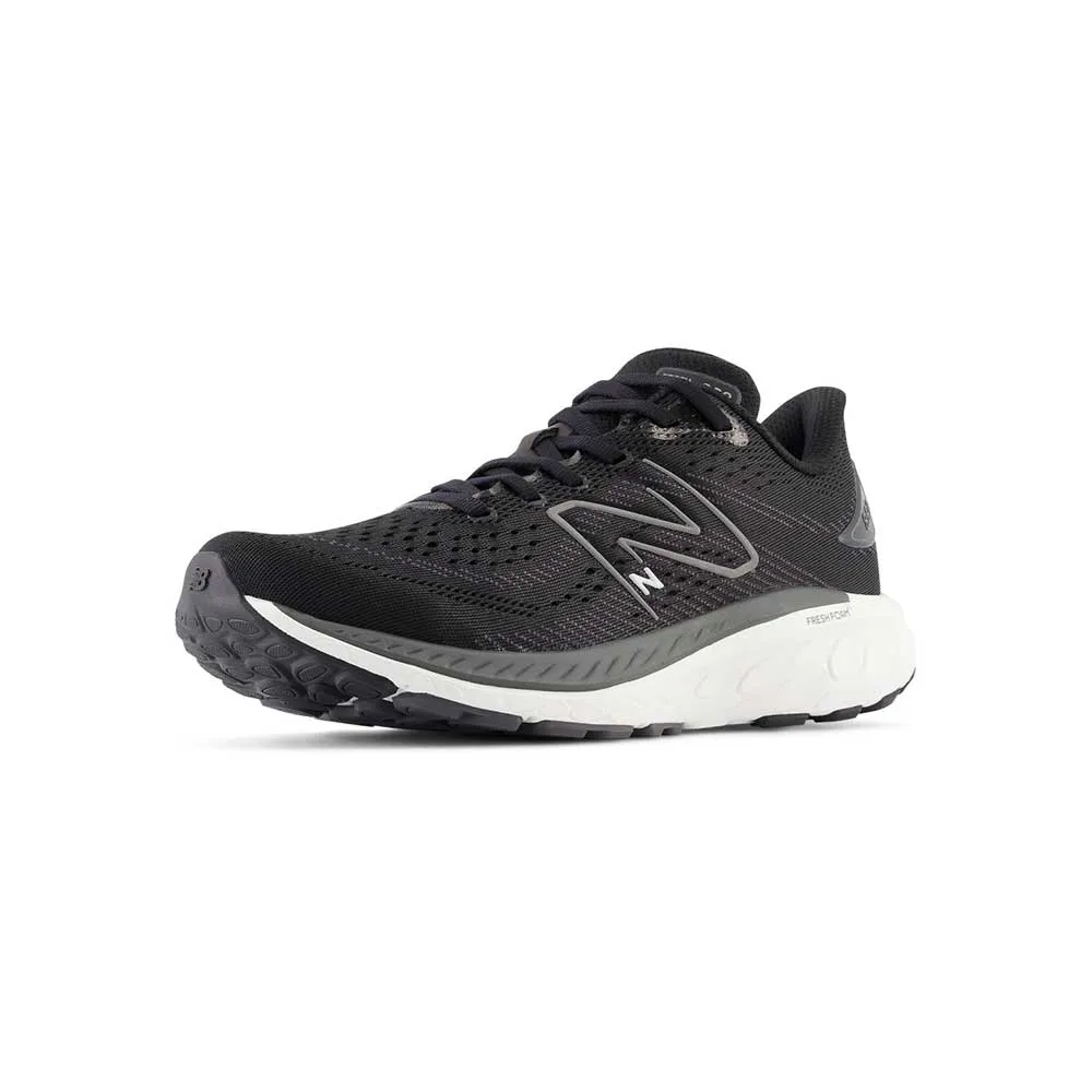 Youth Big Kids' Fresh Foam X 860v13 Running Shoe - Black/White - Wide (W)