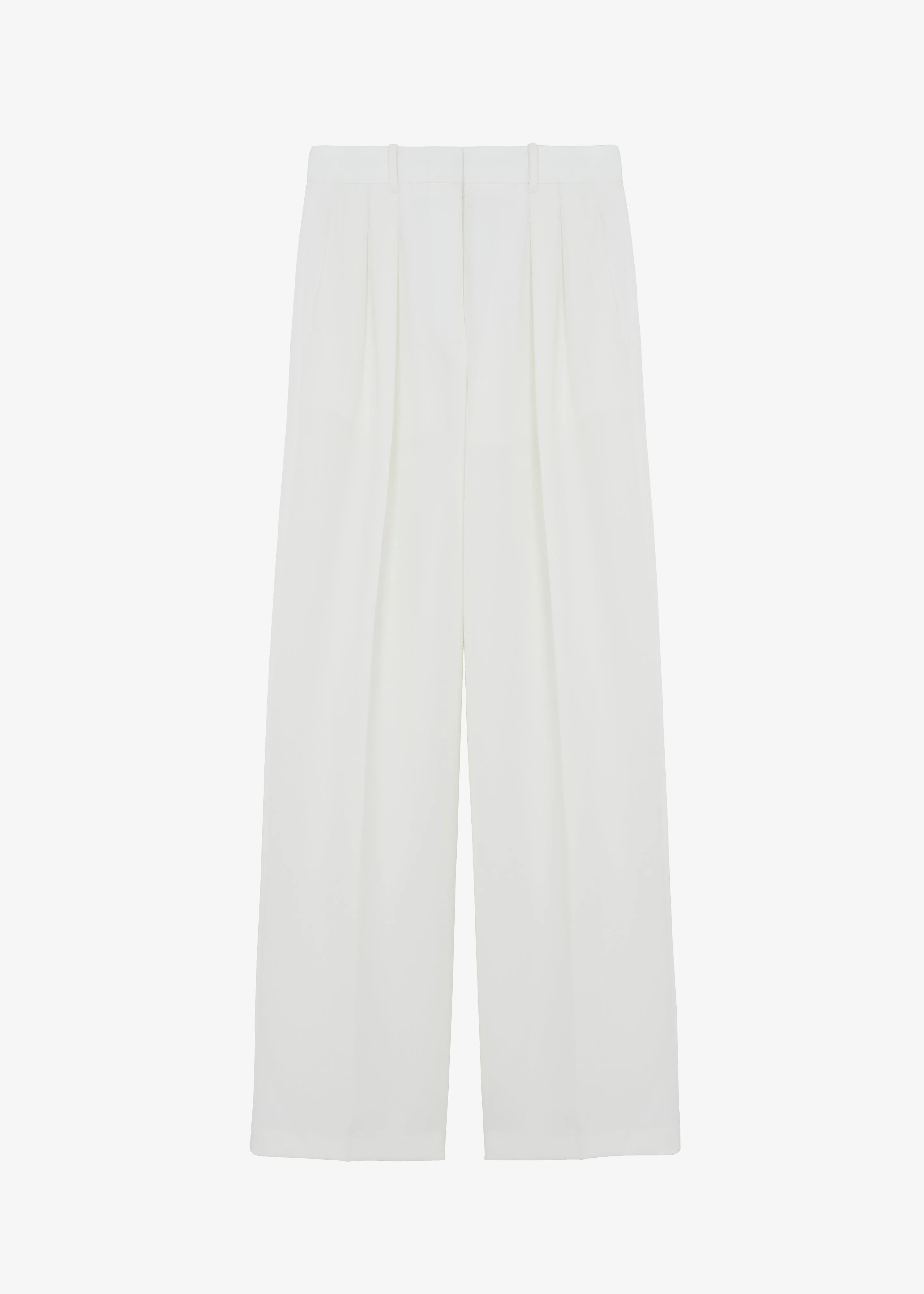 Zia Pintuck Trousers - White